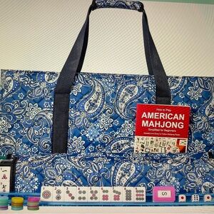 Mahjong NEW Complete Set With Tote Bag